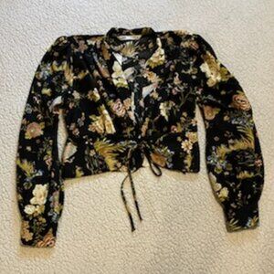 Zara Floral Crop Top size S